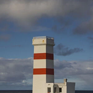 Old lighthouse, Gardur, Sudurnes or Southern Peninsula, Iceland
