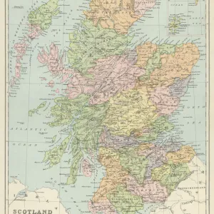 Old map of Scotland