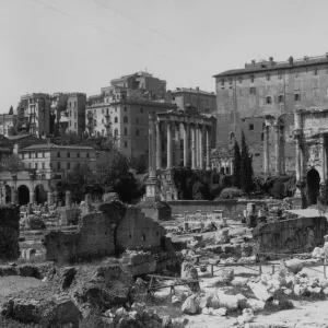 Old Roman Forum Print circa 1930 Old Roman Forum Print circa 1930
