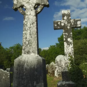 Old tombstones in Clonbeg church cemetery in the Glen of Aherlow
