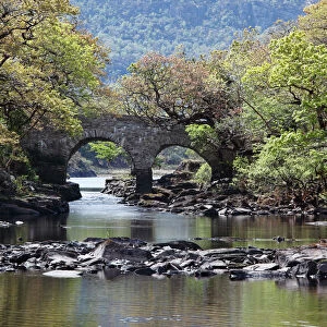 Old Weir Bridge, Meeting of the Waters, Killarney National Park, County Kerry, Ireland, British Isles, Europe