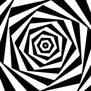 Op art: Twisted polygons Op art: Twisted polygons