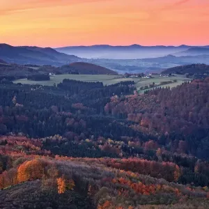 Rhön Orange Sunset Print