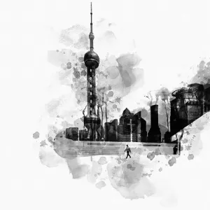 Oriental Pearl Tower with modern architecture background, Shanghai, China Oriental Pearl Tower with modern architecture background, Shanghai, China