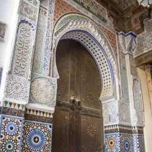 Ornate tiled doorway