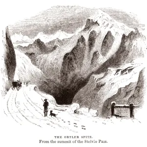 The Ortler Spitz from the summit of Stelvio Pass