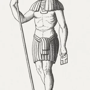 Osiris Wood Engraving Print, 1878 Osiris Wood Engraving Print, 1878