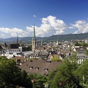 Overlooking Zurich, Switzerland, Europe