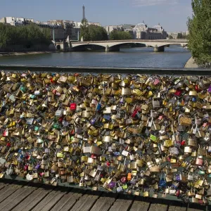 Padlocks on Pont des Arts Print Padlocks on Pont des Arts Print
