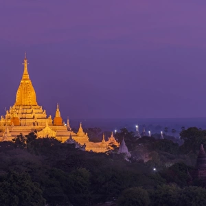 Pagoda at Bagan in morning, Myanmar