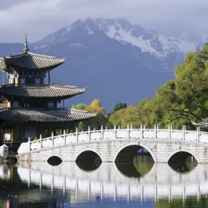 Pagoda, Black Dragon Pool, Lijang, Yunnan, China Pagoda, Black Dragon Pool, Lijang, Yunnan, China