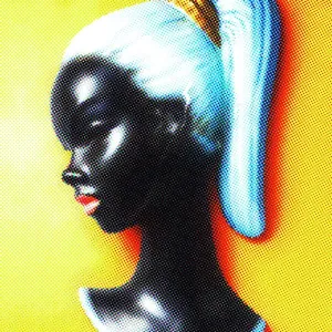 Painted Woman's Head Painted Woman's Head
