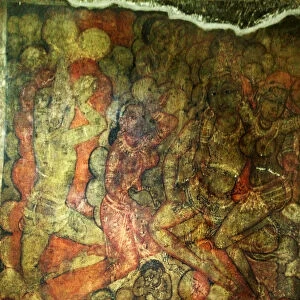 Paintings in Cave No 32 at Ellora