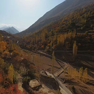 Pakistan - An aerial view of Nagar Valley, Gilgit Baltistan