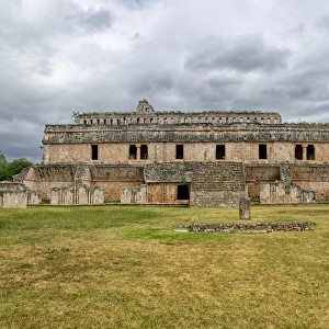 Palace of Codz Poop exterior at Kabah Mayan Ruins