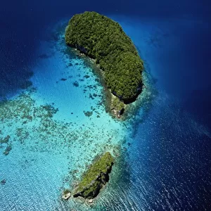 Palau, Rock Islands, aerial view