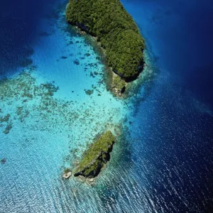 Palau, Rock Islands, aerial view