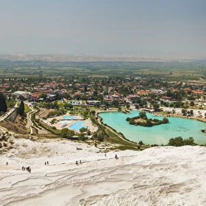 Pamukkale, Turkey. Travertine pools and terraces