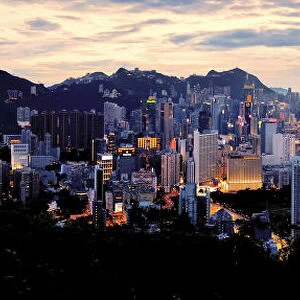 Panorama Hong Kong Cityscape