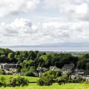 Panorama of Lancaster & Morecambe Bay Print Panorama of Lancaster & Morecambe Bay Print