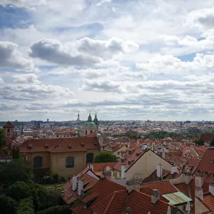 Panorama of Prague seen from Prague Castle