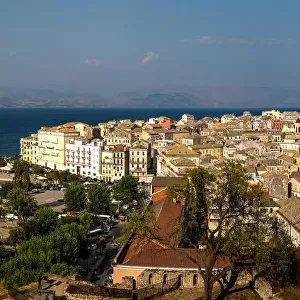 Panorama view on Corfu town, Corfu, Greece