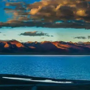 Panorama view of Namtso lake Panorama view of Namtso lake