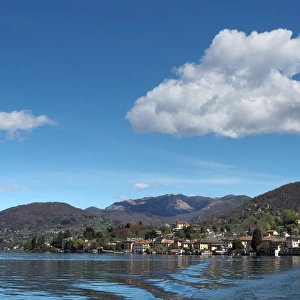 Panorama View Of Orta San Giulio From The Tourist Boat