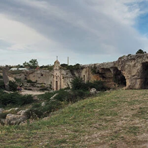 Panorama View Of Prehistoric Rock Dwellings In Gravina (Canyon) Of Matera, Basilicata, Southern Italy