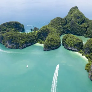 Panoramic Aerial view of Hong Island, Krabi province, Thailand