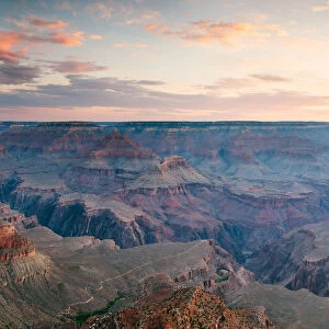 Panoramic sunrise over Grand Canyon, Arizona, USA