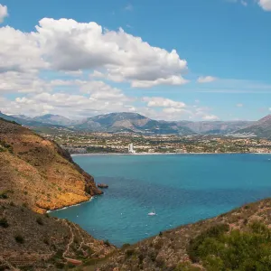 Panoramic view of Albir and Altea with the turquoise waters of Altea bay, Altea, Alicante, Spain Panoramic view of Albir and Altea with the turquoise waters of Altea bay, Altea, Alicante, Spain