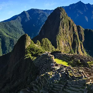 Panoramic view of Machu Picchu, Peru