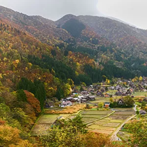 Panoramic view of Shirakawago