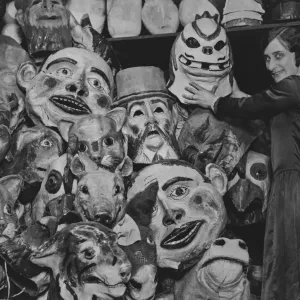 Pantomime Heads Print, 1929 Pantomime Heads Print, 1929