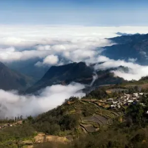 Yuanyang Rice Terraces Panoramic Print