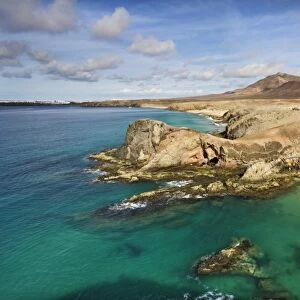 Papagayo beach in the south of Lanzarote, Canary Islands, Spain, Europe