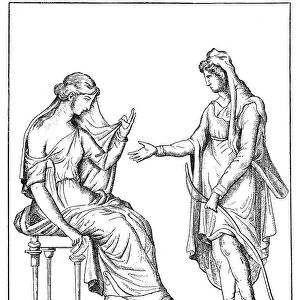 Paris and Helena, two figures of Greek mythology