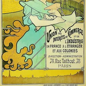 Paris, poster of the commercial and industrial union, 1897