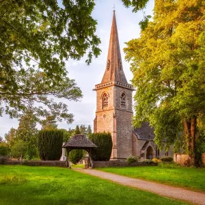 The Parish Church of Saint Mary Lower Slaughter, Cotswolds, England The Parish Church of Saint Mary Lower Slaughter, Cotswolds, England