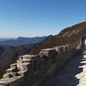path along the mutianyu section of the great wall of china