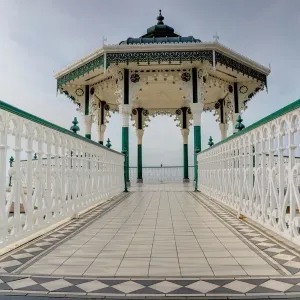 Brighton Seafront Tiled Pathway Print Brighton Seafront Tiled Pathway Print