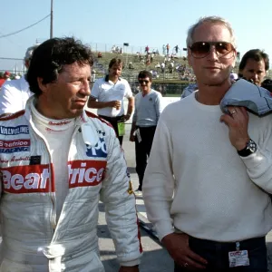 Paul Newman and Mario Andretti at Toyota Long Beach Grand Prix Race 1985 Paul Newman and Mario Andretti at Toyota Long Beach Grand Prix Race 1985