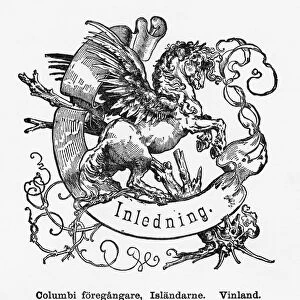 Pegasus the Winged Devine Stallion Engraving, Circa 1892
