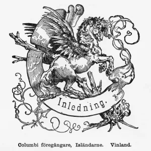 Pegasus Engraving Print, Circa 1892 Pegasus Engraving Print, Circa 1892
