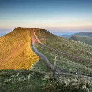 Pen y Fan and Cribyn seen from Corn Du in the Brecon Beacons, Wales