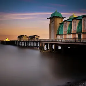 Penarth Pier Dusk View Penarth Pier Dusk View
