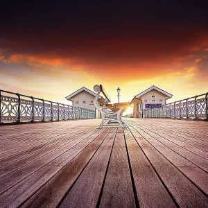 Penarth Pier at Early Morning Penarth Pier at Early Morning