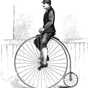 Penny farthing bicycle - first exercise Penny farthing bicycle - first exercise