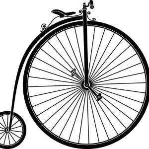 Penny Farthing Bicycle Illustraliton